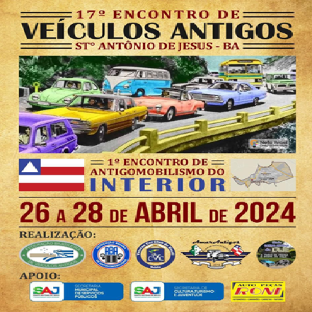 17º Encontro  de veículos usados acontece em Santo Antônio de Jesus
