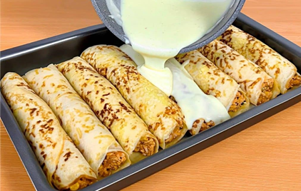 CULINÁRIA- Panqueca de frango fácil e deliciosa o prato perfeito para qualquer dia da semana