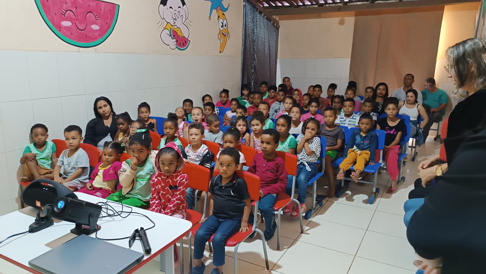 Cinema Itinerante Chega à Escola Boa Sorte, na Serraria 2, em Jiquiriçá