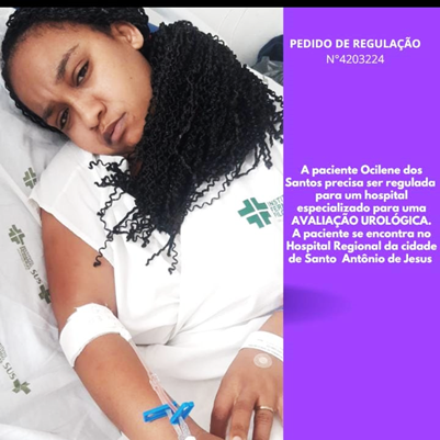Paciente internada no hospital Regional necessita de regulação