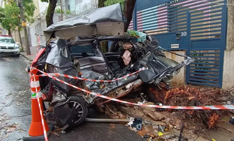 Filho e nora de Dr.ª Valdice morrem após carro ser prensado por ônibus em BH