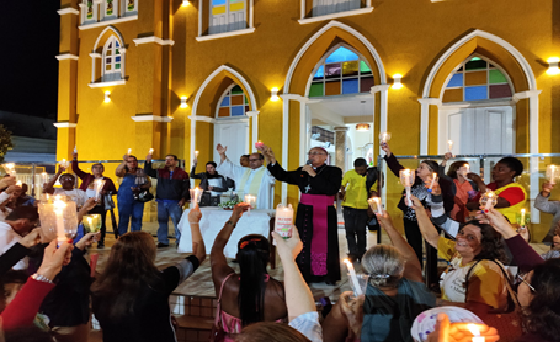 Bispo Diocesano participa da abertura do Novenário de São Roque em São Miguel das Matas