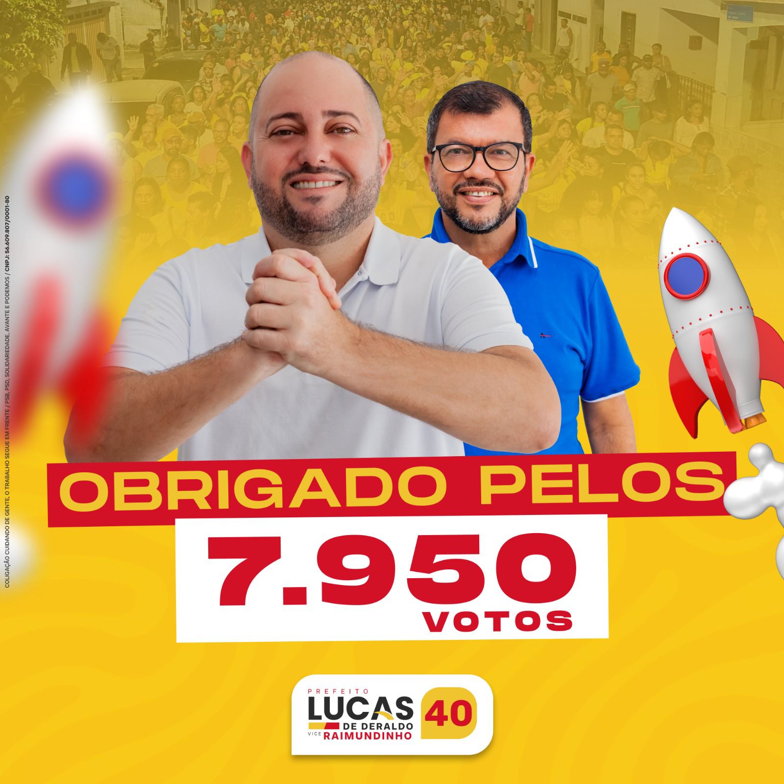 Lucas de Deraldo vence eleições em Jiquiriçá com vitória esmagadora sobre Som de Sinhozinho do PT.