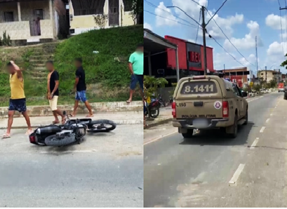Motociclista morre ao colidir com viatura em São Felipe