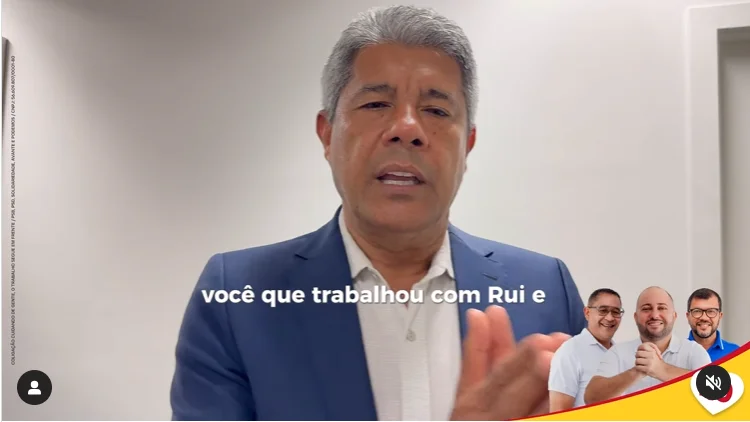 Jerônimo volta a reafirmar apoio à candidatura de Lucas de Deraldo em Jiquiriçá Governador apoia candidato do PSB em cidade onde PT concorre.