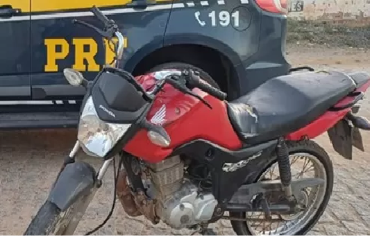 PRF recupera motocicleta adulterada na BR-110