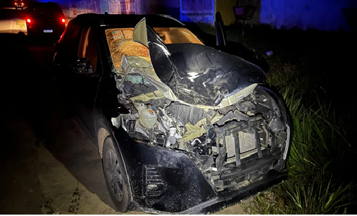 Prefeito de Laje sofre acidente na BR-420 após animal atravessar a rodovia
