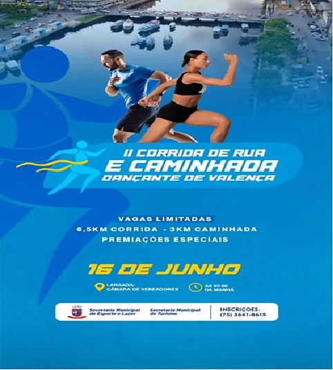 Valença terá corrida de rua e caminhada dançante