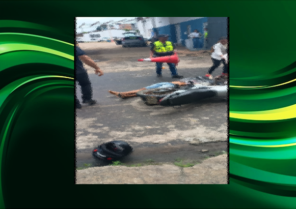 URGENTE- Caçamba esmaga cabeça de motociclista em Santo Antônio de Jesus